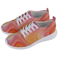 Gradient Pink Yellow Men s Lightweight Sports Shoes by ConteMonfrey