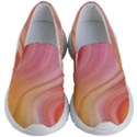 Gradient pink yellow Kids Lightweight Slip Ons View1