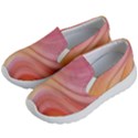 Gradient pink yellow Kids Lightweight Slip Ons View2