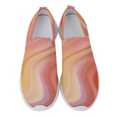 Gradient Pink Yellow Women s Slip On Sneakers by ConteMonfrey