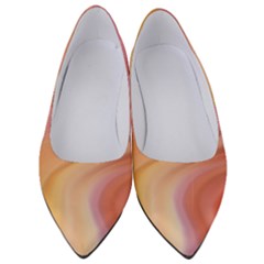 Gradient Pink Yellow Women s Low Heels by ConteMonfrey