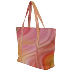 Gradient Pink Yellow Zip Up Canvas Bag by ConteMonfrey