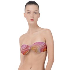 Gradient Pink Yellow Classic Bandeau Bikini Top  by ConteMonfrey