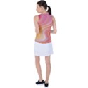 Gradient pink yellow Women s Sleeveless Polo Tee View2