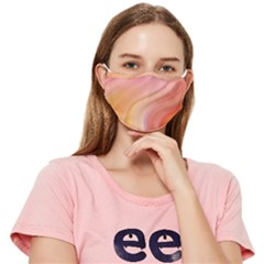 Gradient Pink Yellow Fitted Cloth Face Mask (adult) by ConteMonfrey