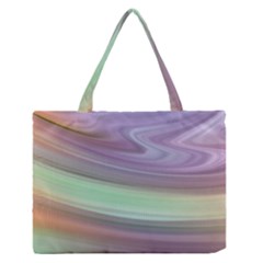 Gradient Blue Green Zipper Medium Tote Bag by ConteMonfrey