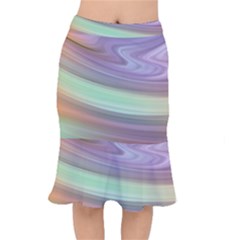 Gradient Blue Green Short Mermaid Skirt by ConteMonfrey