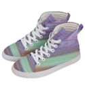 Gradient blue green Men s Hi-Top Skate Sneakers View2