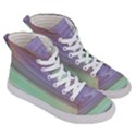 Gradient blue green Men s Hi-Top Skate Sneakers View3