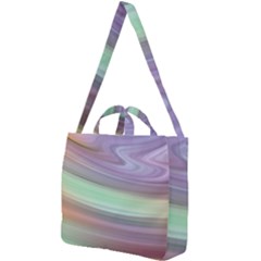 Gradient Blue Green Square Shoulder Tote Bag by ConteMonfrey