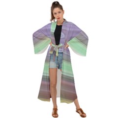 Gradient Blue Green Maxi Kimono by ConteMonfrey