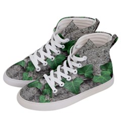 Vine On Damaged Wall Photo Men s Hi-top Skate Sneakers