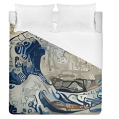 Wave Sea Ocean Splash Water Surf Foam Movement Duvet Cover (queen Size) by Wegoenart