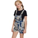 Wave Sea Ocean Splash Water Surf Foam Movement Kids  Short Overalls View2