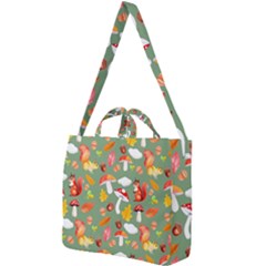 Autumn Seamless Background Leaves Wallpaper Texture Square Shoulder Tote Bag by Wegoenart