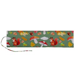 Autumn Seamless Background Leaves Wallpaper Texture Roll Up Canvas Pencil Holder (l) by Wegoenart