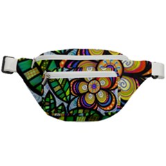 Flower Flora Plant Nature Botanical Leaves Leaf Fanny Pack by Wegoenart