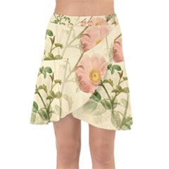 Flowers Petals Stem Bouquet Flora Floral Bloom Wrap Front Skirt by Wegoenart