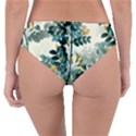 Vintage Retro Flowers Leaves Foliage Plants Reversible Classic Bikini Bottoms View2