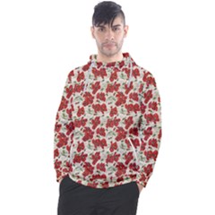 Flowers Poppies Red Men s Pullover Hoodie