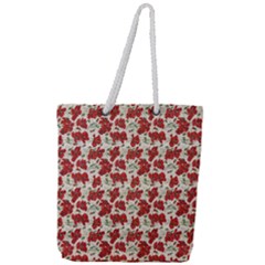 Flowers Poppies Red Full Print Rope Handle Tote (large) by Wegoenart