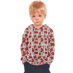 Flowers Poppies Red Kids  Overhead Hoodie