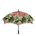 Flowers Vintage Background Retro Floral Stem Golf Umbrellas View3