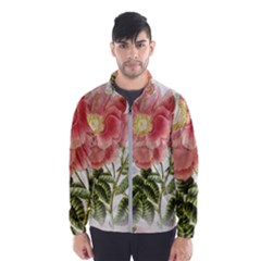 Flowers Vintage Background Retro Floral Stem Men s Windbreaker