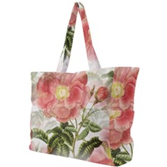 Flowers Vintage Background Retro Floral Stem Simple Shoulder Bag by Wegoenart