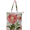 Flowers Vintage Background Retro Floral Stem Double Zip Up Tote Bag View1