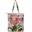 Flowers Vintage Background Retro Floral Stem Double Zip Up Tote Bag View2