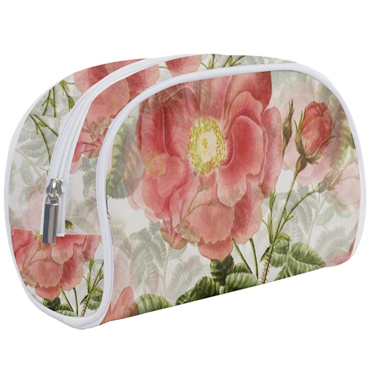 Flowers Vintage Background Retro Floral Stem Make Up Case (Large)