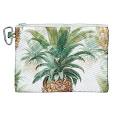 Pineapple Pattern Background Seamless Vintage Canvas Cosmetic Bag (xl) by Wegoenart