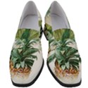 Pineapple Pattern Background Seamless Vintage Women s Chunky Heel Loafers View1