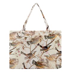 Birds Perched Birds Pattern Design Seamless Medium Tote Bag by Wegoenart