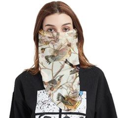 Birds Perched Birds Pattern Design Seamless Face Covering Bandana (triangle)