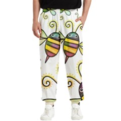 Bee Doodle Cartoon Men s Elastic Waist Pants by Wegoenart