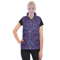 Shape Geometric Symmetrical Symmetry Wallpaper Women s Button Up Vest by Wegoenart