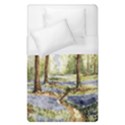 Trees Park Watercolor Lavender Flowers Foliage Duvet Cover (Single Size) View1