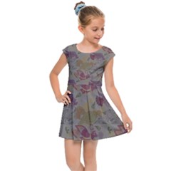 Pattern Armenian Birds Kids  Cap Sleeve Dress