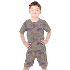 Pattern Armenian Birds Kids  Tee And Shorts Set by Gohar