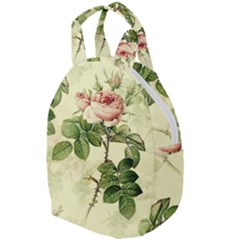 Roses Flowers Vintage Pattern Retro Floral Stem Travel Backpacks by Wegoenart