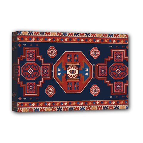 Armenian Carpet Deluxe Canvas 18  X 12  (stretched) by Gohar