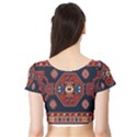 Armenian Carpet Short Sleeve Crop Top View2