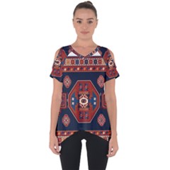 Armenian Carpet Cut Out Side Drop Tee by Gohar