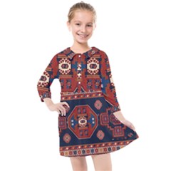 Armenian Carpet Kids  Quarter Sleeve Shirt Dress