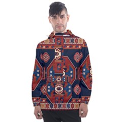 Armenian Carpet Men s Front Pocket Pullover Windbreaker by Gohar