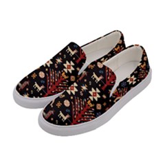 Carpet-symbols Women s Canvas Slip Ons by Gohar