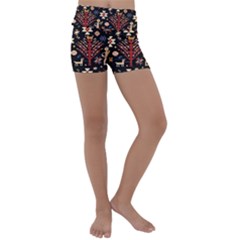 Carpet-symbols Kids  Lightweight Velour Yoga Shorts