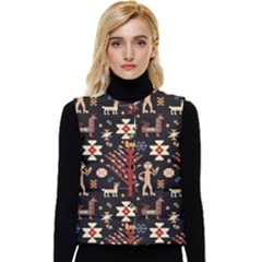 Carpet-symbols Women s Short Button Up Puffer Vest